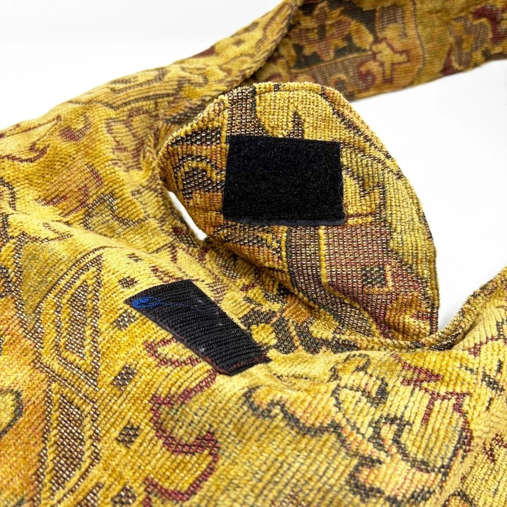 Handmade Bohemian Tapestry Shoulder Bag Red Fringe Tassel Boho Festival - Picture 4 of 11